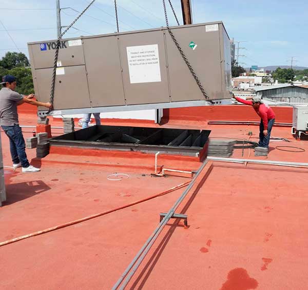 instalacion de sistemas de ventilacion HVAC aire acondicionado y calefaccion